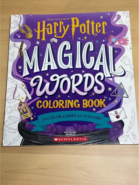 Scholastic Other - Harry Potter Magical Words Coloring Book with 24 Color & Display Posters -NWOT